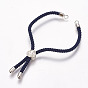Nylon Cord Bracelet Making, with Brass Findings, Long-Lasting Plated, Cadmium Free & Nickel Free & Lead Free, Tree of Life