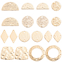 45 pcs 9 styles charmes de connecteur en laiton, réel 18 k plaqué or, plaqué longue durée