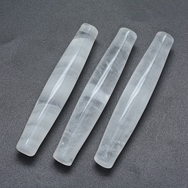 Natural Quartz Crystal Beads, Rock Crystal Beads, No Hole/Undrilled, Rice