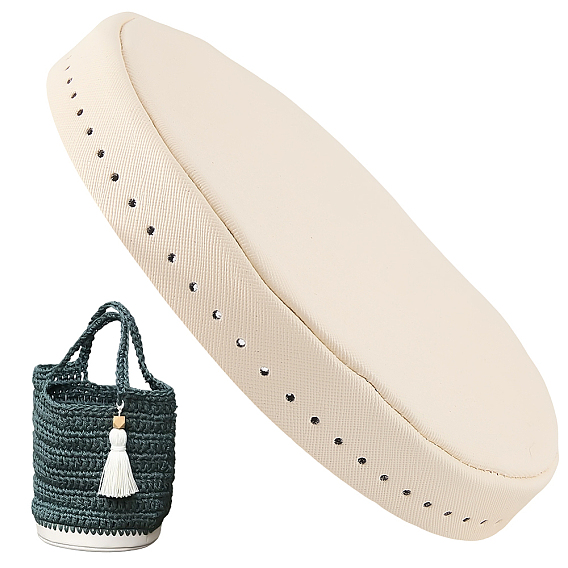 Днища сумок-ведров из искусственной кожи, плоско-круглые