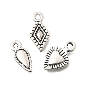 Сплавочные подвески тибетского стиля, античное серебро