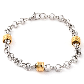 304 Stainless Steel Rolo Chain Bracelets for Women