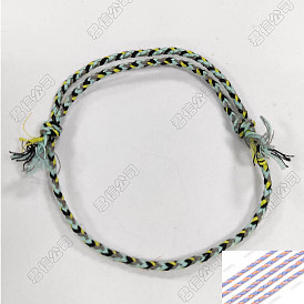 Fabricación de pulseras con cordón trenzado de poliéster