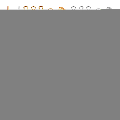 Набор для самостоятельного изготовления полых сережек-подвесок, в том числе 304 фурнитура для сережек из нержавеющей стали, соединительное кольцо, ушные гайки, переходные кольца и штифты