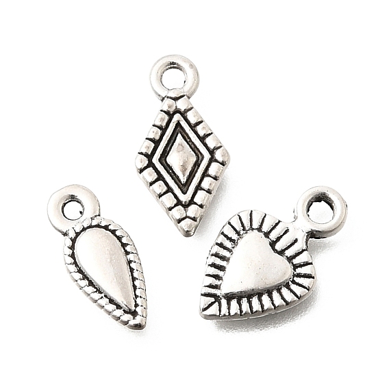 Сплавочные подвески тибетского стиля, античное серебро