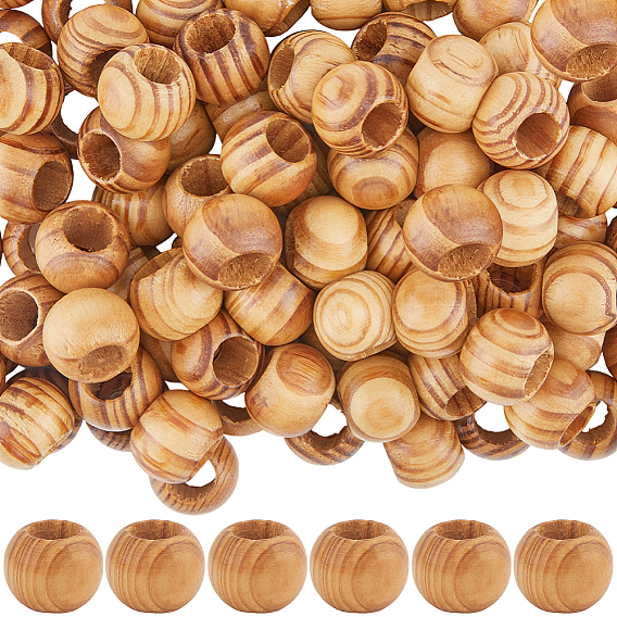 100 шт деревянные бусины, rondlle