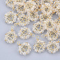 Glass Pendants, Wire Wrapped Pendants, with Real 18K Gold Plated Brass Wires, Nickel Free, Star