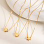Минималистичные 304 ожерелья с подвесками из нержавеющей стали для модных женщин, золотые
