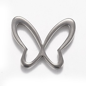 304 Edelstahl verbindet Ringe, Schmetterling