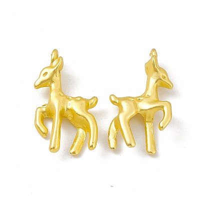 Crémaillère pendentifs en alliage placage, sans cadmium et sans plomb et sans nickel, charmes de cerf