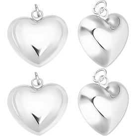 5 шт. экологически чистые латунные подвески, без кадмия и без свинца, с целью перехода в кольце, сердце прелести