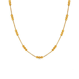 Ожерелья из нержавеющей стали с шариковыми звеньями для женщин