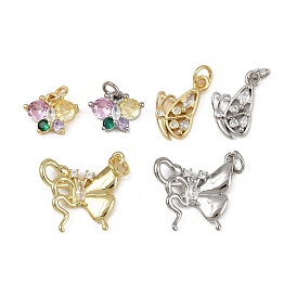 Латунные микро проложить кубического циркония подвески, бабочки прелести, с целью перехода в кольце, долговечный, без кадмия и без свинца, стойки покрытие