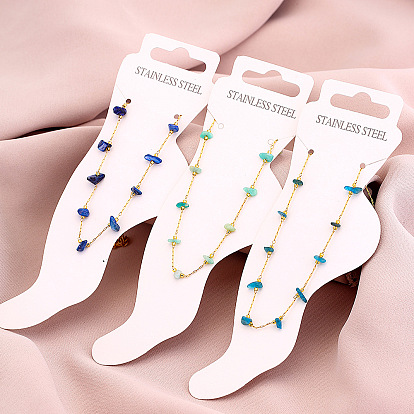 Окрашенная натуральная кварцевая крошка с 304 цепочками из нержавеющей стали, золотые