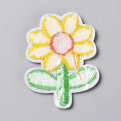 Computerized Embroidery Cloth Iron on/Sew on Patches, Costume Accessories, Appliques, Flower
