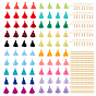 DIY Tassel Earring Making Kits,Including Handmade Polycotton Tassel Decorations, Brass Earring Hooks & Open Jump Rings