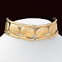 Alloy Oval Hollow Choker Necklaces for Women, with Waxed Cord