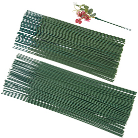 100шт. 2 стили железный стебель цветочный стержень, с пластиковым выводом, для подставки для букета из искусственных цветов