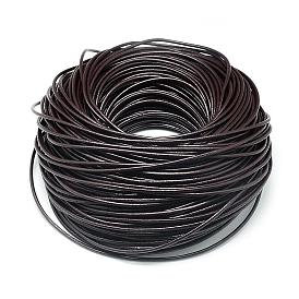 Round Cowhide Leather Cord, Leather Rope String for Bracelets Necklaces