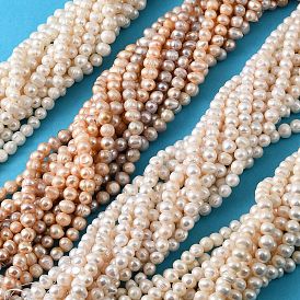 Нити из натурального культивированного пресноводного жемчуга, картофель