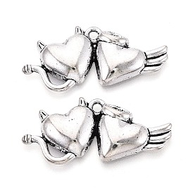 Тибетский стиль сплава цинка подвески, сердце прелести