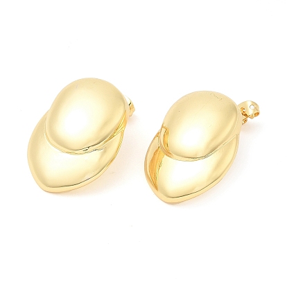 Brass Twist Teardrop Stud Earrings, Long-Lasting Plated, Lead Free & Cadmium Free