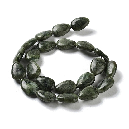 Natural Teardrop Xinyi Jade/Chinese Southern Jade Beads Strands