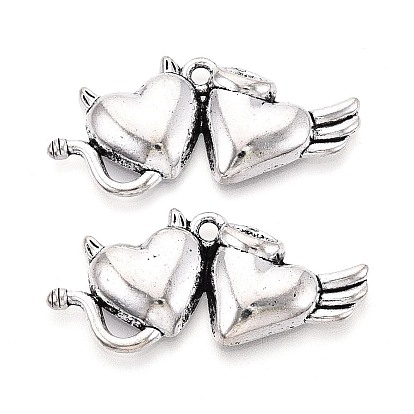 Тибетский стиль сплава цинка подвески, сердце прелести