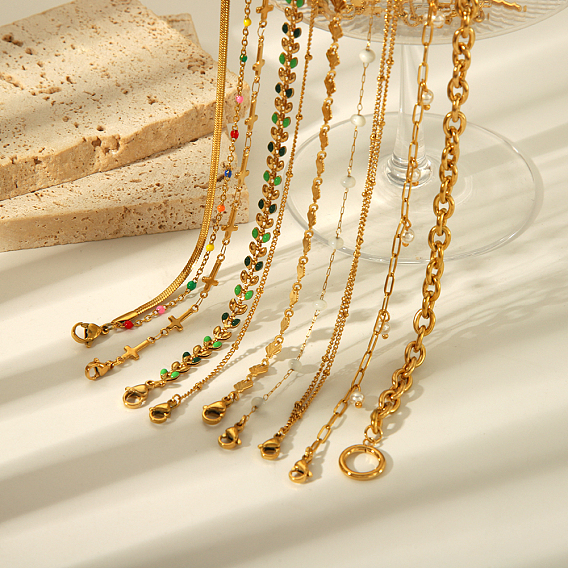 304 браслеты-цепочки из нержавеющей стали для женщин