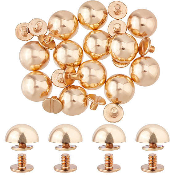 20шт. латунных заклепок, полукруглый, для одежды сумка обувь кожаная поделка