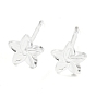 Resin Stud Earring Findings, Plumeria Flower Earring for Women