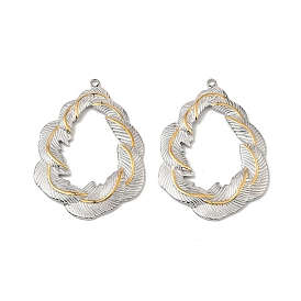 304 подвески из нержавеющей стали, каплевидная форма пера, без свинца и без кадмия