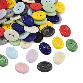 Кнопки фарфора 2-отверстие, овальные