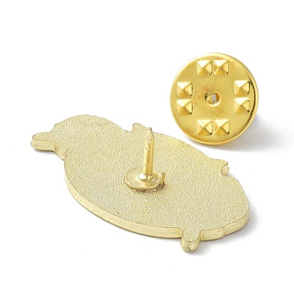 Fábrica de China Alfiler de esmalte de rana y fresa, lindo pin de broche de aleación de esmalte para bolsas ropa, dorado 18x30x10 mm, 1 mm a en línea -