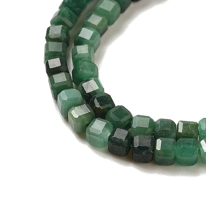 Natural African Jade Beads Strands, Cube