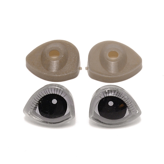 3D Plastic Doll Eyes and Eyes Washers Sets, Craft Eyes Accessories, for Crochet Toy and Stuffed Animals