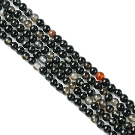 Естественно агат круглый шарик нити