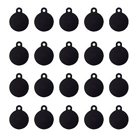 Алюминиевые подвески, штамповка пустой метки, плоско-круглые