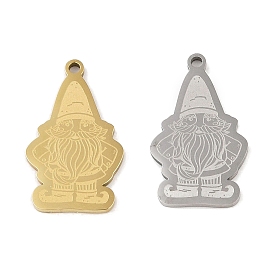 304 Stainless Steel Pendants, Gnome Charm