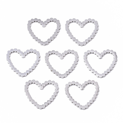 201 de acero inoxidable que une los anillos, Corte con laser, corazón