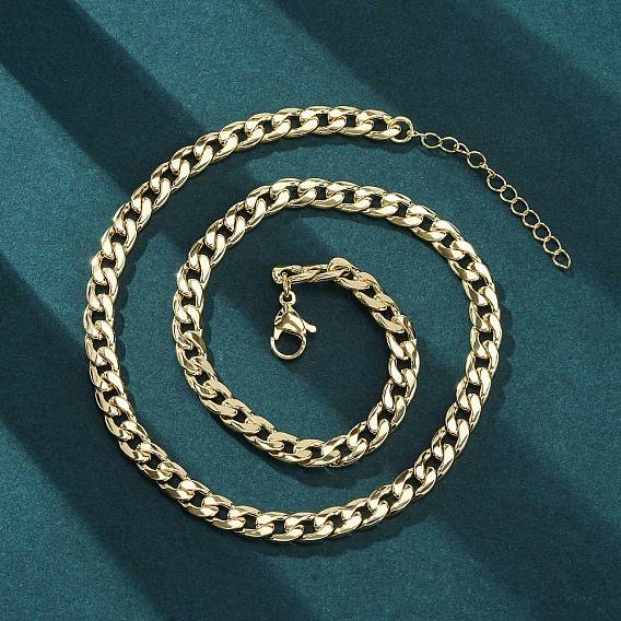 Латунные кубинские звенья цепи ожерелья для женщин, стойки покрытие, без кадмия и без свинца, долговечный