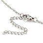304 Stainless Steel Cable Chains Necklace Makings, with Lobster Claw Clasps and End Chains