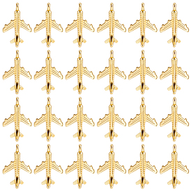 100Pcs Zinc Alloy Pendants, Airplane Charms
