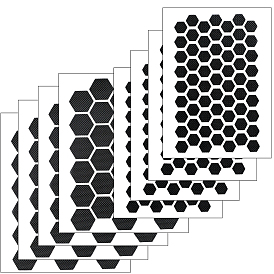 8 шт. 2 стили резиновые противоскользящие шестиугольные наклейки-ленты для телефонов Peva, клавиатуры, игровые автоматы, контроллеры мыши