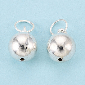 925 круглые подвески из стерлингового серебра, с прыжковых колец