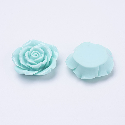Resin Cabochons, Flower, 42x16mm
