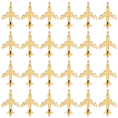 100Pcs Zinc Alloy Pendants, Airplane Charms