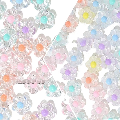 50шт акриловые бусины, цветок