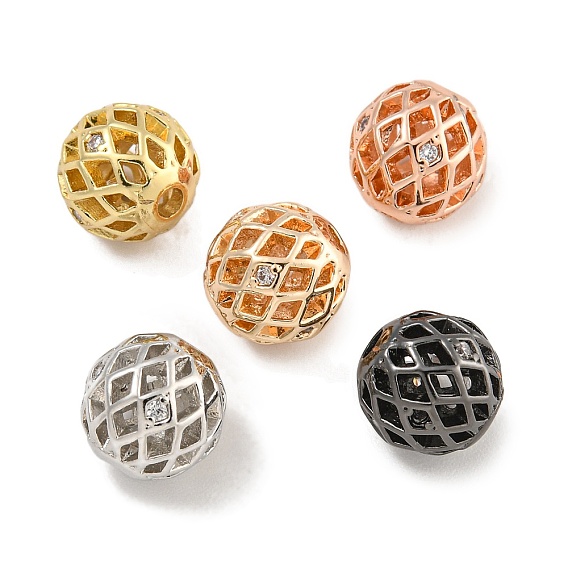 Покрытие стойки латунь микропаве прозрачные кубические циркониевые бусины, без свинца и без кадмия, долговечный