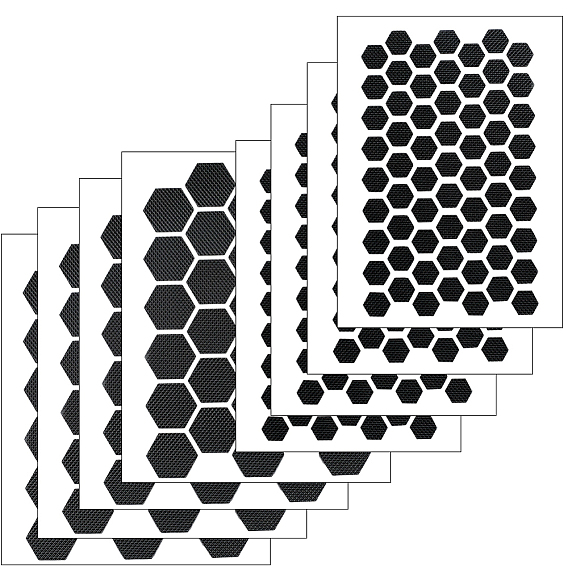 8 шт. 2 стили резиновые противоскользящие шестиугольные наклейки-ленты для телефонов Peva, клавиатуры, игровые автоматы, контроллеры мыши